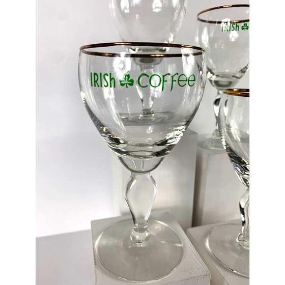 Vintage Stemmed Irish Coffee Wine Cordials - Picture 6 of 7